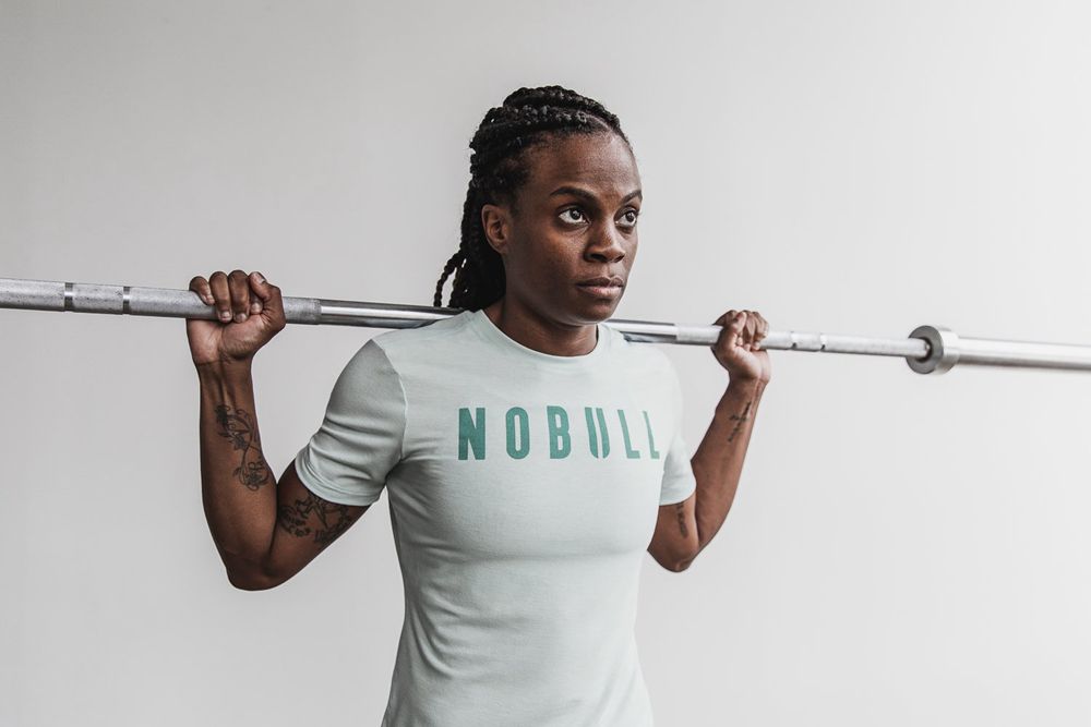 NOBULL Women's Tee - Mist - Ireland (2517NVQRO)